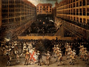 Inkvisitionsprocess, AutoDafe. Målning av Francisco Rizi