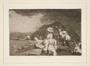 Mår du bra? (Det tjänar dig rätt), pl. 6 från The Disasters of War av Francisco de Goya