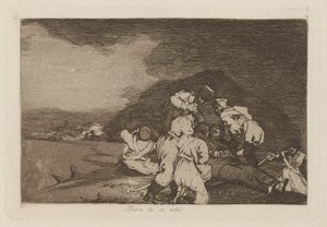 Mår du bra? (Det tjänar dig rätt), pl. 6 från serien The Disasters of War av Francisco de Goya