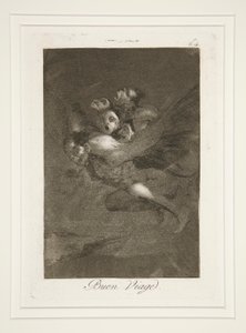 Ha en bra resa (Bon Voyage), pl. 64 från serien The whims av Francisco de Goya