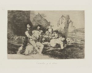 Bota dem, och ? annan. (Få dem friska och vidare till nästa.), pl. 20 från serien The Disasters of War av Francisco de Goya