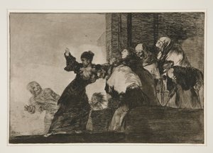 Disparate pobre (stackars dårskap), pl. 11 från serien Los proverbios av Francisco de Goya