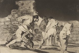 Nonsens Ordspråken, ca. 1816-23 utgiven 1864. av Francisco de Goya