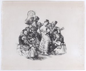 El vito Den andalusiska dansen, ca. 1825-1826., ca. 1825-1826. av Francisco de Goya
