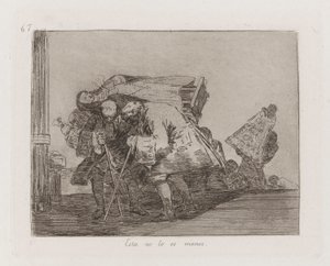 Detta är inte mindre så, tavla 67 från The Disasters of War av Francisco de Goya