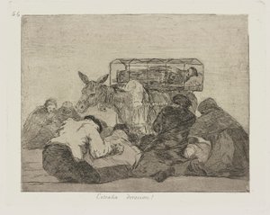 Konstig hängivenhet! (Konstig hängivenhet!), pl. 66 från serien The Disasters of War av Francisco de Goya