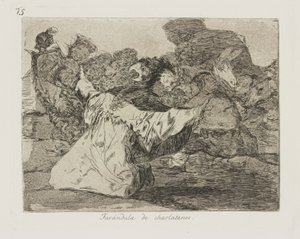Show business av charlataner. (charlataner av Francisco de Goya