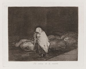 Dödens bäddar, tavla 62 från The Disasters of War av Francisco de Goya