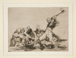 Samma (The Same), pl. 3 från The Disasters of War av Francisco de Goya