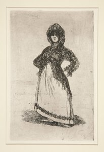 Maja [med ljus bakgrund] av Francisco de Goya