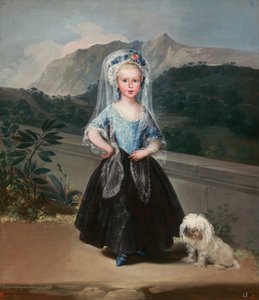 María Teresa de Borbón y Vallabriga, senare grevinna av Chinchón, 1783. av Francisco de Goya
