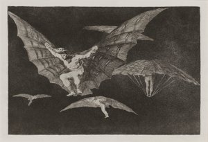 Modo de volar (ett sätt att flyga), även känd som Donde hay ganas hay ma?a (Where There There av Francisco de Goya