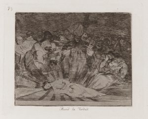 dog? Sanningen har dött, tavla 79 från The Disasters of War av Francisco de Goya