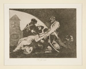 Inte heller dessa, pl. 11 från The Disasters of War av Francisco de Goya