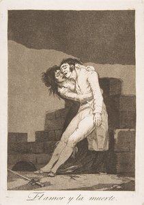 Platta 10 från Los Caprichos: Kärlek och död Kärlek och död, 1799. av Francisco de Goya