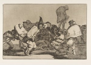 Tallrik 14 från Disparates: Carnival Folly, ca. 1816-23 utgiven 1864. av Francisco de Goya