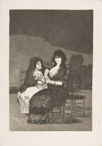 Tavla 15 från Los Caprichos: Pretty Advice Vackert råd, 1799. av Francisco de Goya