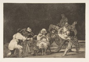Tavla 17 från Disparates: Loyalty, ca. 1816-23 utgiven 1864. av Francisco de Goya