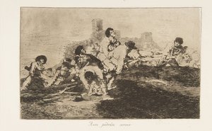 Platta 24 från The Disasters of War Los Desastres de la Guerra: They ..., 1810 publicerad 1863. av Francisco de Goya