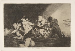 Platta 26 från The Disasters of War Los Desastres de la Guerra: One..., 1810-20, publicerad 1863. av Francisco de Goya