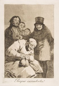 Tallrik 30 från Los Caprichos: Varför dölja dem av Francisco de Goya