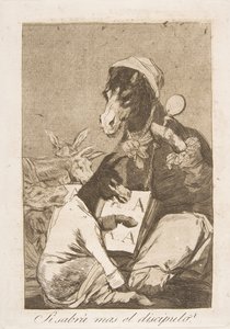 Plåt 37 från The Whims: Might not the eleven know more If the discipel shall know more, 1799.