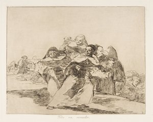 Platta 42 från The Disasters of War Los Desastres de la Guerra: Every..., 1810 publicerad 1863. av Francisco de Goya