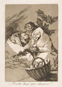 Tallrik 45 från Los Caprichos: There is Plenty to Suck av Francisco de Goya