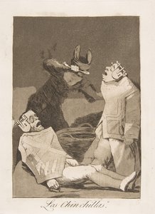 Tallrik 50 från Los Caprichos: The Chinchillas Los Chinchillas., 1799. av Francisco de Goya