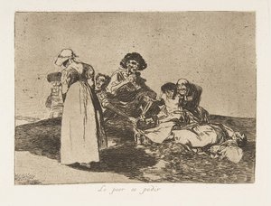 Platta 55 från The Disasters of War Los Desastres de la Guerra: Th..., 1811-12 publicerad 1863. av Francisco de Goya