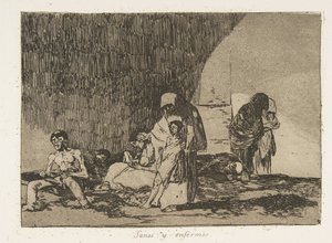 Plåt 57 från The Disasters of War Los Desastres de la Guerra: Th..., 1811-12 publicerad 1863. av Francisco de Goya