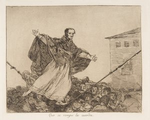 Plåt 77 från The Disasters of War Los Desastres de la Guerra..., efter 1814-15 publicerad 1863. av Francisco de Goya