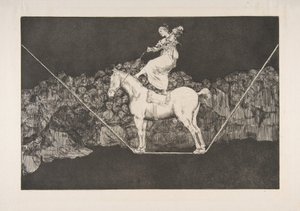 Tavla B från Disparates:Punctual Folly, ca. 1816-23 utgiven före 1877. av Francisco de Goya