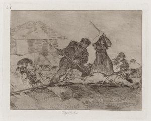 Rabble, tavla 28 från The Disasters of War av Francisco de Goya