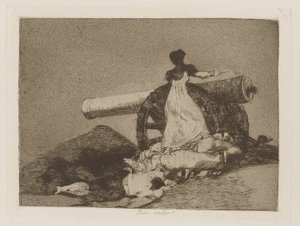 Vilket värde! (Vilket mod!), pl. 7 från serien The Disasters of War av Francisco de Goya