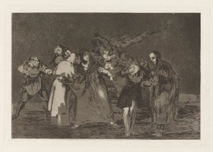 De läker sticksår ​​men inte dåliga ord (Wounds Heal Quicker than Hasty Words), från serien Los absurdities (Los proverbios) av Francisco de Goya
