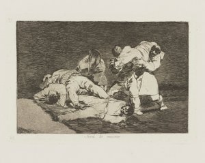 Vara? det samma. (Det kommer att bli detsamma.), pl. 21 från serien The Disasters of War av Francisco de Goya