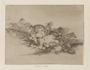 Det händer alltid (It Always Happens), pl. 8 från serien The Disasters of War av Francisco de Goya