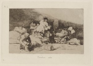 Även dessa (dessa också), tavla 25 från The Disasters of War av Francisco de Goya