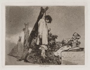 Varken (inte [i det här fallet] heller), skylt 36 från The Disasters of War av Francisco de Goya