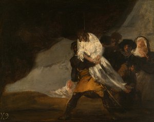 Den hängda munken, ca. 1810. av Francisco de Goya