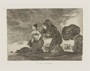 Och den här också. (Och även detta.), pl. 45 från serien The Disasters of War av Francisco de Goya