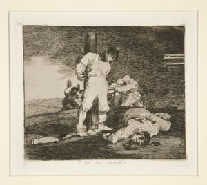 Y no hai [sic] remedio (Och där av Francisco de Goya