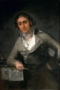 Porträtt av en man Evaristo Pérez de Castro, ca 1806. av Francisco Goya de