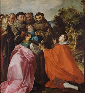 Healing of St. Bonaventure av St. Francis of Assisi, c.1628