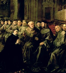 Välkomna St. Bonaventure (1221-74) i Franciskanerorden, ca 1628