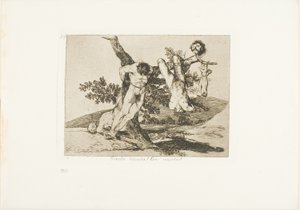En heroisk bedrift! With Dead Men!, skylt 39 från The Disasters of War av Francisco Jose de Goya y Lucientes