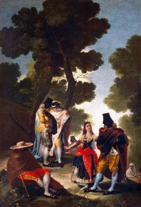 A Maja och Gallants av Francisco de Goya