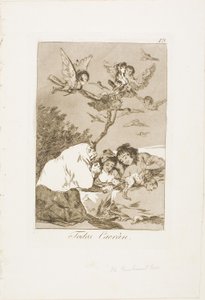 All Will Fall, tallrik 19 från Los Caprichos av Francisco Jose de Goya y Lucientes