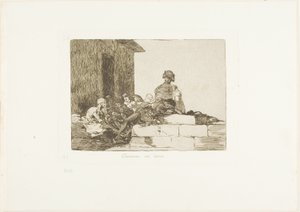 Överklaganden är förgäves, skylt 54 från The Disasters of War av Francisco Jose de Goya y Lucientes